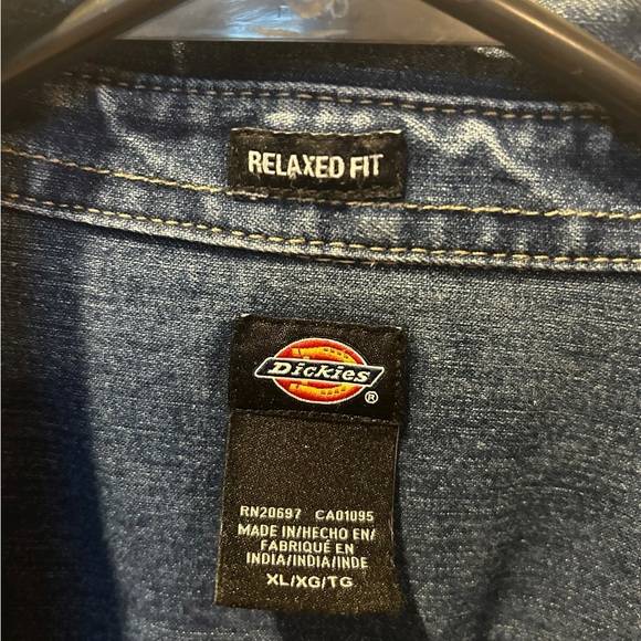 Dickies Blue Denim Shirt xl - Picture 3 of 3